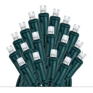 LED Christmas String Lights 70 Mini Bulbs 35ft Green Wire Indoor Outdoor Holiday